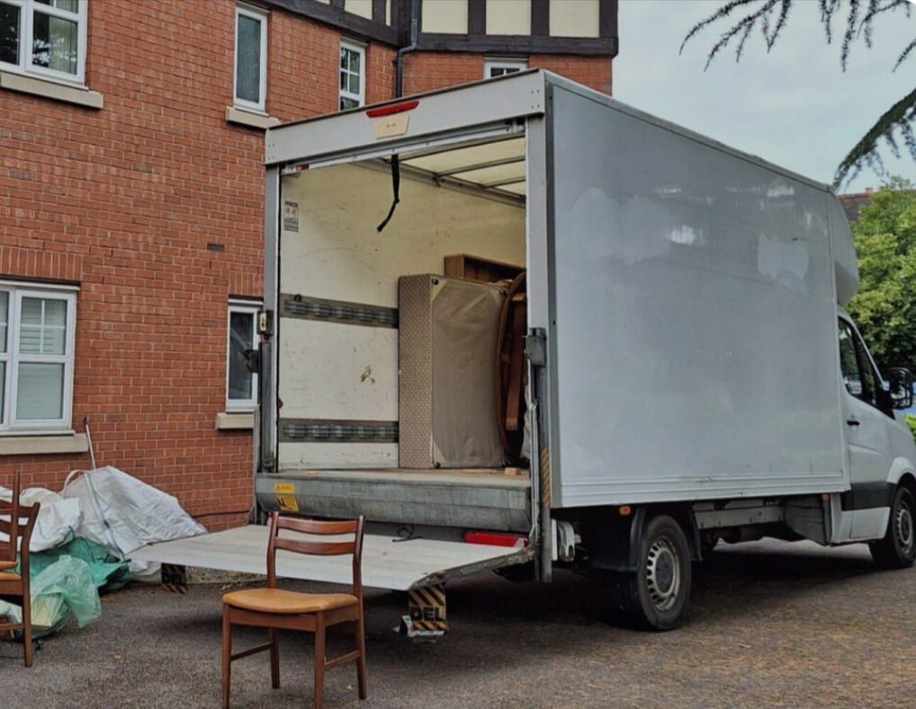 pauls van parked up doing a house clearance